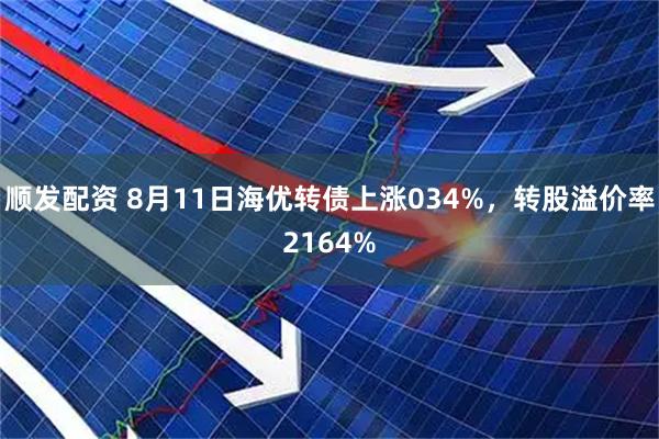 顺发配资 8月11日海优转债上涨034%，转股溢价率2164%